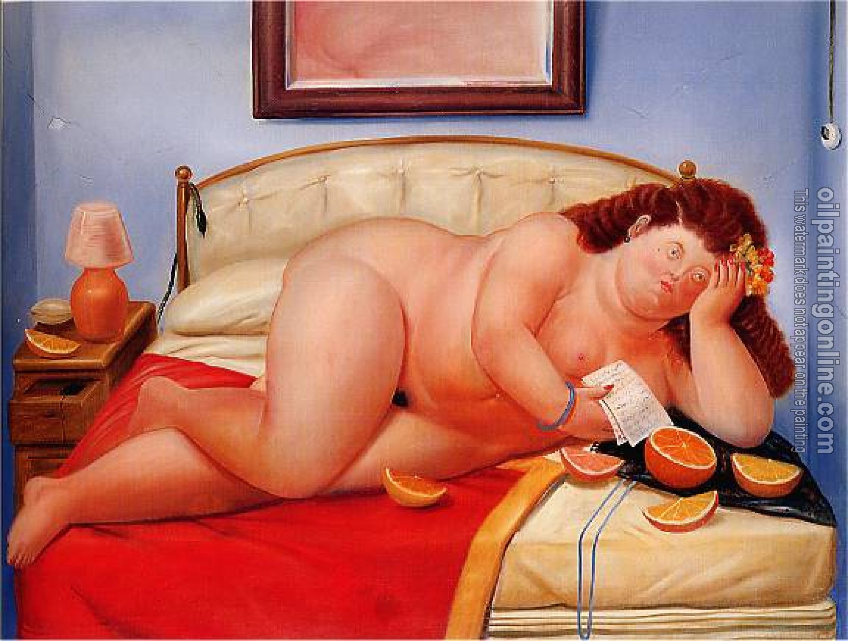 Botero, Fernando - Abstract oil painting.